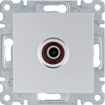 lumina Gniazdo pojedyncze TV dla instalacji indywidualnych, srebrny - HAGER - WL3212