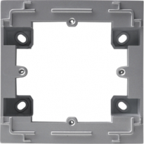 lumina intense Adapter natynkowy 1-krotny, srebrny - HAGER - WL5812