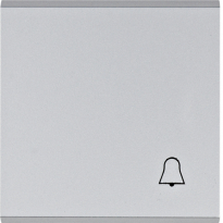 lumina Klawisz z symbolem „Dzwonek", srebrny - HAGER - WL6012