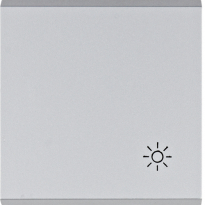 lumina Klawisz z symbolem „Światło", srebrny - HAGER - WL6022