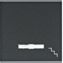 lumina Klawisz kontrolny z symbolem „Schody", czarny - HAGER - WL6133