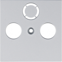 ELEMENT CENTRALNY RTV-SAT SREBRNY LUMINA - HAGER - WL6312