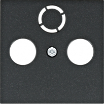 ELEMENT CENTRALNY RTV-SAT CZARNY LUMINA - HAGER - WL6313