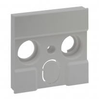PLAKIETKA GNIAZDA TV ZEWNĘTRZNYCH PRODUCENTÓW - 3 OTWORY- KOLOR ALUMINIUM NILOE STEP - LEGRAND - 863384