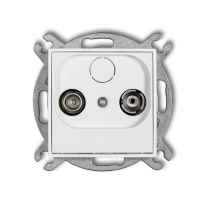 MINI mechanizm gniazda abonenckiego RTV końcowego 2dB - KARLIK - MG2K