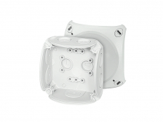 PUSZKA NATYNK 93X93X62MM Z DŁAWICAMI BEZ ZACISKÓW IP66 SZARY DK 0200 GZ - HENSEL - 62000147