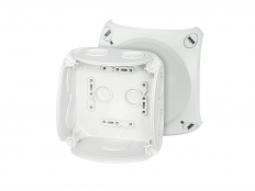 PUSZKA NATYNK 104X104X70MM Z DŁAWICAMI BEZ ZACISKÓW IP66 SZARY DK 0400 GZ - HENSEL - 62000150