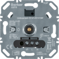 ŚCIEMNIACZ OBROTOWY UNIWERSALNY OBCIĄŻENIE R/L/C 20-210W LED 3-60W ONE.PLATFORM - HAGER - 2973