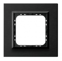 RAMKA POJEDYNCZA ALUMINIUM 4MM SZCZOTKOWANY ANTRACYT SONATA - OSPEL - R-1RAC/64/25