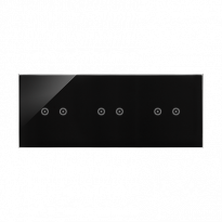 Panel dotykowy S54 Touch, 3 moduły, 2 pola dotykowe poziome + 2 pola dotykowe poziome + 2 pola dotykowe poziome, zastygła lawa - KONTAKT SIMON - DSTR3222/73