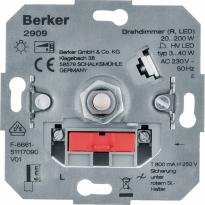 ŚCIEMNIACZ OBROTOWY OBCIĄŻENIE R 20-200W LED 3-40W ONE.PLATFORM - HAGER - 2909