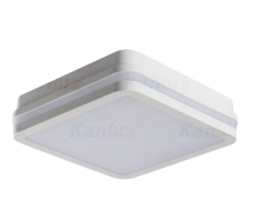 PLAFONIERA LED IP54 18W 1550lm 4000K Z MIKROFALOWYM CZUJNIKIEM RUCHU BIAŁY BENO NW-L-SE W - KANLUX - 32946