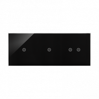 Panel dotykowy S54 Touch, 3 moduły, 1 pole dotykowe + 1 pole dotykowe + 2 pola dotykowe poziome, zastygła lawa - KONTAKT SIMON - DSTR3112/73