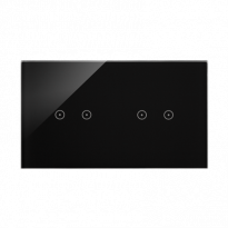 Panel dotykowy S54 Touch, 2 moduły, 2 pola dotykowe poziome + 2 pola dotykowe poziome, zastygła lawa - KONTAKT SIMON - DSTR222/73