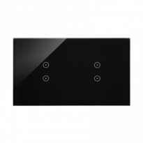 Panel dotykowy S54 Touch, 2 moduły, 2 pola dotykowe pionowe + 2 pola dotykowe pionowe, zastygła lawa - KONTAKT SIMON - DSTR233/73