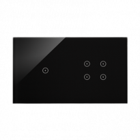 Panel dotykowy S54 Touch, 2 moduły, 1 pole dotykowe + 4 pola dotykowe, zastygła lawa - KONTAKT SIMON - DSTR214/73