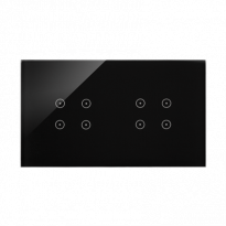 Panel dotykowy S54 Touch, 2 moduły, 4 pola dotykowe, + 4 pola dotykowe, zastygła lawa - KONTAKT SIMON - DSTR244/73