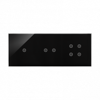 Panel dotykowy S54 Touch, 3 moduły, 1 pole dotykowe + 2 pola dotykowe poziome + 4 pola dotykowe, zastygła lawa - KONTAKT SIMON - DSTR3124/73