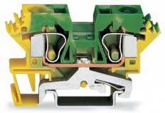 ZŁĄCZKA PE 2-PRZEWODOWA 10 MM2 ŻÓŁTO-ZIELONA. - WAGO - 284-607