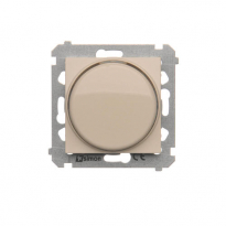 Ściemniacz naciskowo-obrotowy (moduł) 20–500 W; kremowy - KONTAKT SIMON - DS9T.01/41
