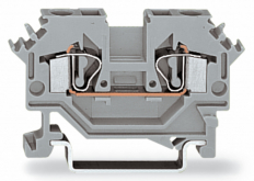 ZŁĄCZKA 2-PRZEWODOWA 4 MM2 SZARA. - WAGO - 281-601