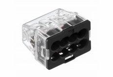 SZYBKOZŁĄCZKA PC2258-CL MINI SAMOZACISKOWA BEZGWINTOWA DO DRUTÓW 0.5 - 2.5 mm2 8 TORÓW TRANSPARENTNY OPAKOWANIE 50 SZT. - SIMET - 89005000