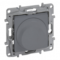 NILOE SELECTION - ŚCIEMNIACZ OBROTOWY 300 W - 2 PRZEWODOWY
(DO OBCIĄŻEŃ RLC ORAZ DO LAMP LED) STAL - LEGRAND - 762388