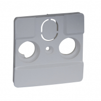 NILOE SELECTION - PLAKIETKA DO GNIAZD TELEWIZYJNYCH STOSOWANYCH 
PRZEZ OPERATORÓW TELEWIZJI KABLOWYCH (2-3 OTWORY) ALUMINIUM - LEGRAND - 762160
