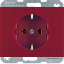 GNIAZDO SCHUKO CZERWONY K.1/K.5 - HAGER - 47157015