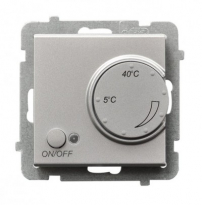 REGULATOR TEMPERATURY SREBRO MAT SONATA - OSPEL - RTP-1R/m/38
