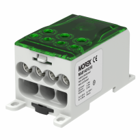 OJL400A zielony blok dystrybucyjny - rozdzielczy we. 1xAl/Cu240 wyj.  4x35/3x50mm2  1000VAC/DC - MOREK - MAB1401G10