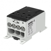 OJL400A czarny blok dystrybucyjny - rozdzielczy we. 1xAl/Cu240 wyj.  4x35/3x50mm2  1000VAC/DC - MOREK - MAB1401S10