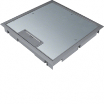POKRYWA UCHYLNA PŁYTKI MONTAŻOWEJ Q08 294X294 5MM STAL SZARY PA TEHALIT.VE-EE . - HAGER - KDQ08057011