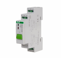 Przekaźnik bistabilny BIS-411B-LED z przyciskiem do sterowania ręcznego, na szynę DIN, z przekaźnikiem inrush 160A/20ms - F&F - BIS-411B-LED