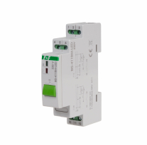 Przekaźnik bistabilny BIS-411BM-LED z przyciskiem do sterowania ręcznego, pamięcią, montaż na szynie DIN, 230V, z przekaźnikiem inrush 160A/20ms - F&F - BIS-411BM-LED