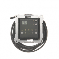 Regulator temperatury z wyświetlaczem z czujnikiem zewnętrznym (moduł) 16(2) A, 230V~; czarny *W komplecie czujnik zewnętrzny (sonda) - KONTAKT SIMON - DTRNSZ.01/49