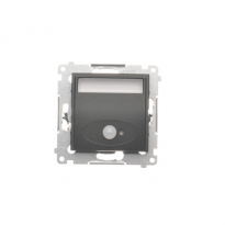 Oprawa oświetleniowa LED z czujnikiem ruchu, 230 V AC, 1.4 W, białe ciepłe 3100 K; czarny - KONTAKT SIMON - DOSC.01/49