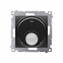 Łącznik z czujnikiem ruchu (moduł) 20-500 W; czarny - KONTAKT SIMON - DCR10T.01/49