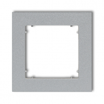 Ramka pojedyncza srebrny metalik Mini - KARLIK - 7MR-1