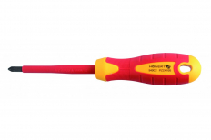 ŚRUBOKRĘT PZ0, 60 MM, 1000 V, STAL S2 - HOGERT - HT1S940