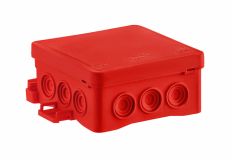 PUSZKA NATYNK 85X40X85 NS6 BEZHALOGENOWA IP54 UV CZERWONY FASTBOX&HOOK - SIMET - 35346101