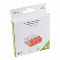 ZŁĄCZKA 3X0,5-2,5 MM2 PRZEZROCZYSTA (1 BLISTR = 30 SZT) WAGO - WAGO - 2273-203/995-030