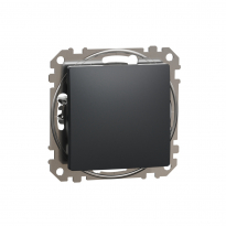 PRZYCISK POJEDYNCZY ZWIERNY CZARNY ANTRACYT SEDNA DESIGN - SCHNEIDER ELECTRIC - SDD114111