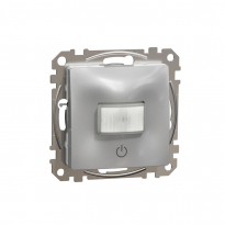 Sedna Design, Czujnik ruchu z łącznikiem, srebrne aluminium - SCHNEIDER ELECTRIC - SDD113504