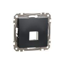 Sedna Design, Płytka centralna do wkładów Keystone (HDMI, VGA, RJ45, RJ11), czarny antracyt - SCHNEIDER ELECTRIC - SDD114421