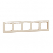 Sedna Design, Ramka 5-krotna, beżowa - SCHNEIDER ELECTRIC - SDD312805