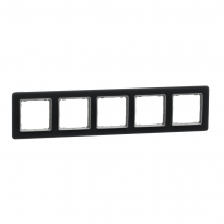 Sedna Elements, Ramka 5-krotna, szkło przydymione - SCHNEIDER ELECTRIC - SDD362805
