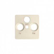 Pokrywa gniazda R-TV-SAT; beż - KONTAKT SIMON - 82037-31
