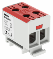 OTL50-2  czerwony 2xAl/Cu 1,5-50mm2 1000V AC/1500V DC Zacisk uniwersalny - MOREK - MAA2050R10