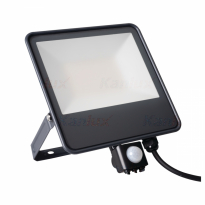 NAŚWIETLACZ LED 50W 6000LM 4000K IP44 Z CZUJNIKIEM RUCHU CZARNY IQ LED - KANLUX - 33888